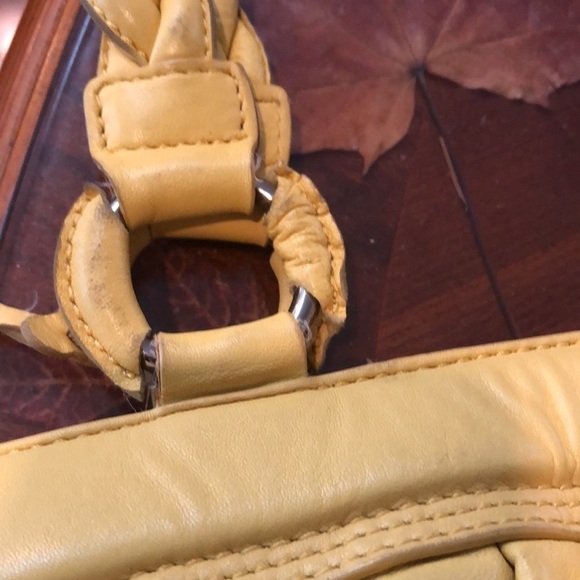 Elliott Lucca Pastel Yellow Braided Hobo Purse - Picture 10 of 16